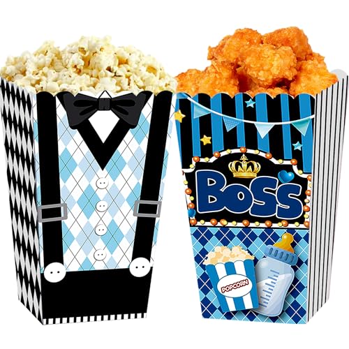 BACH AND BOOZY BOSS Themenparty Popcorn Boxen Geschenk Goodie Candy Treat Bags Schwarz Blau Lebensmittel Papier Take Out Taschen für Baby Boy Geburtstag Dekorationen BACH AND BOOZY BOSS Themenparty Popcorn Boxen Geschenk Goodie Candy Treat Bags Schwarz Blau Lebensmittel Papier Take Out Taschen für Baby Boy Geburtstag Dekorationen von BACH AND BOOZY