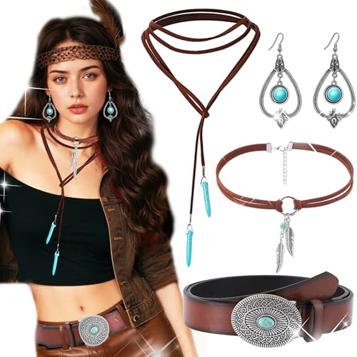 BACH AND BOOZY Bohemian Western Türkis Frauen Bohemian Anhänger Long Choker Layered Ohrringe Gürtel für Frauen Bohemian Türkis BACH AND BOOZY Bohemian Western Türkis Frauen Bohemian Anhänger Long Choker Layered Ohrringe Gürtel für Frauen Bohemian Türkis von BACH AND BOOZY