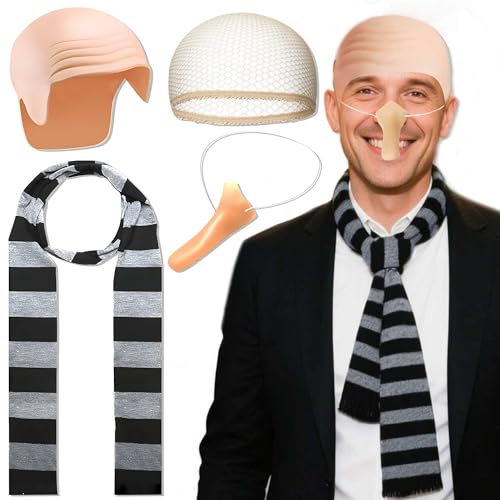 BACH AND BOOZY Gelb Kostüm Cosplay Kostüm Erwachsene Welttag des Buches Kostüm Welttag des Buches Kostüme Glatze Mütze Gestreiftes Tuch Lange Nase Märchenbuch Charakter Outfit BACH AND BOOZY Gelb Kostüm Cosplay Kostüm Erwachsene Welttag des Buches Kostüm Welttag des Buches Kostüme Glatze Mütze Gestreiftes Tuch Lange Nase Märchenbuch Charakter Outfit von BACH AND BOOZY