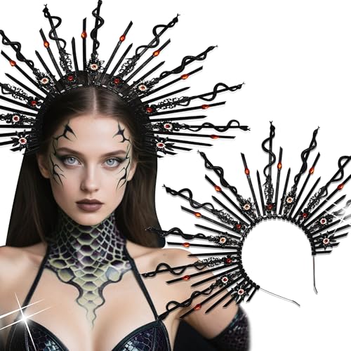 BACH AND BOOZY Medusa Kopfschmuck Medusa Krone Goldene Schlange Stirnband Medusa Kostüm Zubehör Göttin Kostüm Damen Halloween Weihnachten Party Kostüm BACH AND BOOZY Medusa Kopfschmuck Medusa Krone Goldene Schlange Stirnband Medusa Kostüm Zubehör Göttin Kostüm Damen Halloween Weihnachten Party Kostüm von BACH AND BOOZY