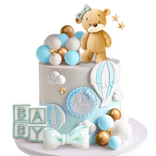 Blau Teddybär Torten deko Taufe Junge Tortendeko Mädchen 1 Jahr Blau Tortendeko Teddybär Kuchen Dekoration für Hochzeit Baby Shower Geburtstag Party Blau Teddybär Torten deko Taufe Junge Tortendeko Mädchen 1 Jahr Blau Tortendeko Teddybär Kuchen Dekoration für Hochzeit Baby Shower Geburtstag Party von BACH AND BOOZY