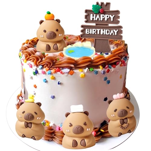 Capybara Deko & Mini-Fischfiguren Tortendeko Capybara Figuren Kuchen Deko Geburtstag Cake Topper Tiere Torte Deko Kindergeburtstag Kuchendeko Happy Birthday Sommerparty Capybara Deko & Mini-Fischfiguren Tortendeko Capybara Figuren Kuchen Deko Geburtstag Cake Topper Tiere Torte Deko Kindergeburtstag Kuchendeko Happy Birthday Sommerparty von BACH AND BOOZY