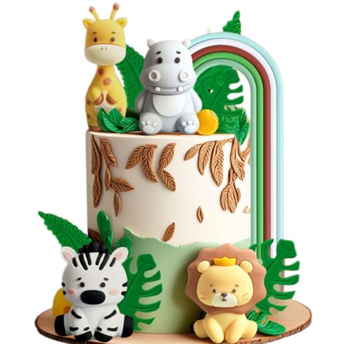 Cartoon Safari Cake Topper Sage Green Tortendeko Tiere Kuchendeko Dschungel Geburtstag Deko Dschungel Tortendeko für Geburtstag Party Mädchen Baby Shower Cartoon Safari Cake Topper Sage Green Tortendeko Tiere Kuchendeko Dschungel Geburtstag Deko Dschungel Tortendeko für Geburtstag Party Mädchen Baby Shower von BACH AND BOOZY