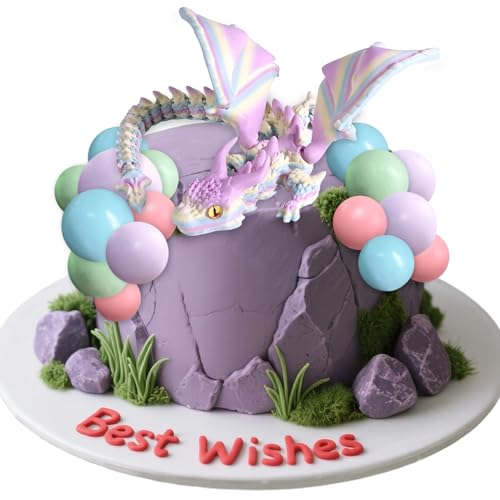 Drachen Kuchen Dekoration Dracheneier Fidget für Erwachsene Überraschungsgeschenke für Kinder Kollegen Geburtstag Halloween Weihnachten Ostern Festgeschenke von BACH AND BOOZY