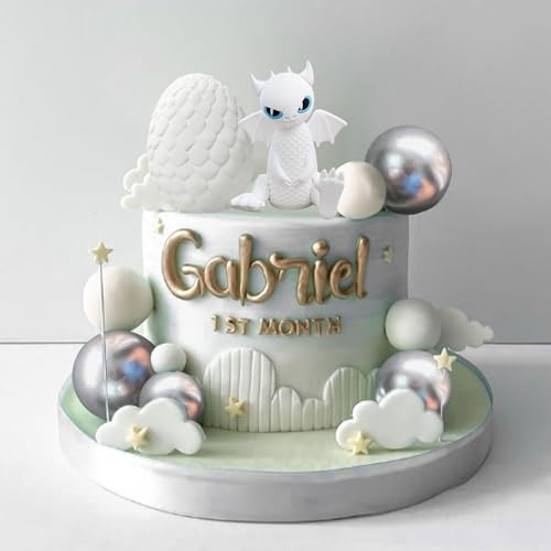Drachen-Kuchenaufsatz, Dracheneier, Kuchendekoration, schwarze Kugeln, Kuchendekoration für Fantasie, Babyparty, Geburtstag, Hochzeit, Partyzubehör Drachen-Kuchenaufsatz, Dracheneier, Kuchendekoration, schwarze Kugeln, Kuchendekoration für Fantasie, Babyparty, Geburtstag, Hochzeit, Partyzubehör von BACH AND BOOZY