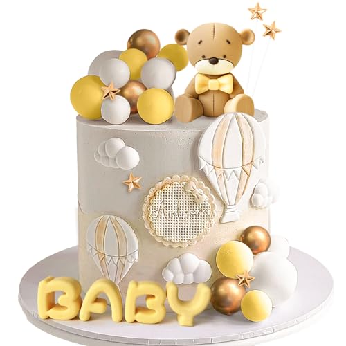 Gelb Baby Dusche Kuchen Dekoration Teddybär Kuchen Topper Geschlecht Enthüllen Kuchen Dekoration Bär Baby Dusche Party Supplies Teddybär Dekoration Gelb Baby Dusche Kuchen Dekoration Teddybär Kuchen Topper Geschlecht Enthüllen Kuchen Dekoration Bär Baby Dusche Party Supplies Teddybär Dekoration von BACH AND BOOZY
