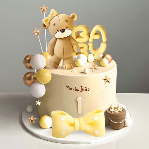 Gelbe Baby Dusche Kuchen Dekoration Teddybär Kuchen Topper Geschlecht Enthüllen Kuchen Dekoration Bär Baby Dusche Party Supplies Teddybär Dekoration Gelbe Baby Dusche Kuchen Dekoration Teddybär Kuchen Topper Geschlecht Enthüllen Kuchen Dekoration Bär Baby Dusche Party Supplies Teddybär Dekoration von BACH AND BOOZY