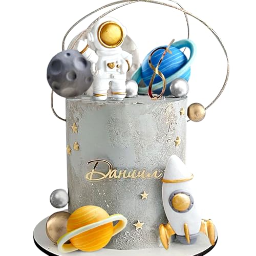 Golden Space Cake Dekoration Weltraum Tortenaufleger Astronaut Rocket Stars Tortendekoration für zwei Der Mond Erste Reise um die Sonne Geburtstag BabyShower Golden Space Cake Dekoration Weltraum Tortenaufleger Astronaut Rocket Stars Tortendekoration für zwei Der Mond Erste Reise um die Sonne Geburtstag BabyShower von BACH AND BOOZY