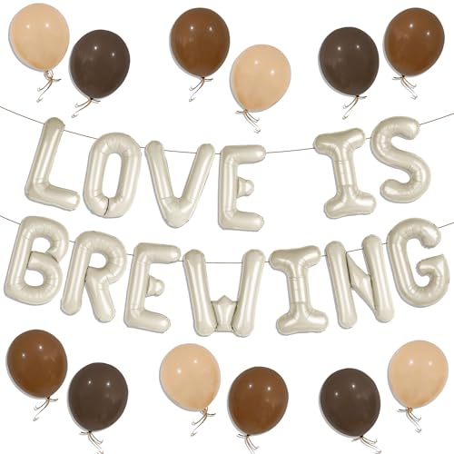 Kaffee Brautdusche Dekorationen Love is Brewing Banner Kaffee Bar Junggesellinnenabschied Hochzeitsdusche Kaffee Brautdusche Dekorationen Love is Brewing Banner Kaffee Bar Junggesellinnenabschied Hochzeitsdusche von BACH AND BOOZY