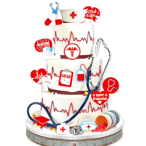 Kuchendekoration für Krankenschwestern, Cupcake-Topper, Krankenschwestern, Abschlussfeier, Kuchendekorationen, RN-Themenparty, Gastgeschenke, Krankenschwester-Dekorationen für Krankenpflege, Kuchendekoration für Krankenschwestern, Cupcake-Topper, Krankenschwestern, Abschlussfeier, Kuchendekorationen, RN-Themenparty, Gastgeschenke, Krankenschwester-Dekorationen für Krankenpflege, von BACH AND BOOZY