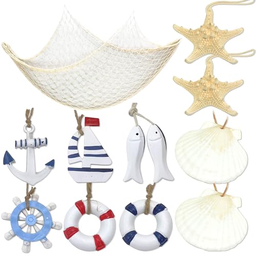 BACH AND BOOZY Meerjungfrau Unter Dem Meer Party Dekorative Fischernetz 1m*2m Nautisches Fischernetz Mit Muscheln Nautische Ornamente Für Haus Schlafzimmer Nautische Dekoration Mittelmeer Party BACH AND BOOZY Meerjungfrau Unter Dem Meer Party Dekorative Fischernetz 1m*2m Nautisches Fischernetz Mit Muscheln Nautische Ornamente Für Haus Schlafzimmer Nautische Dekoration Mittelmeer Party von BACH AND BOOZY