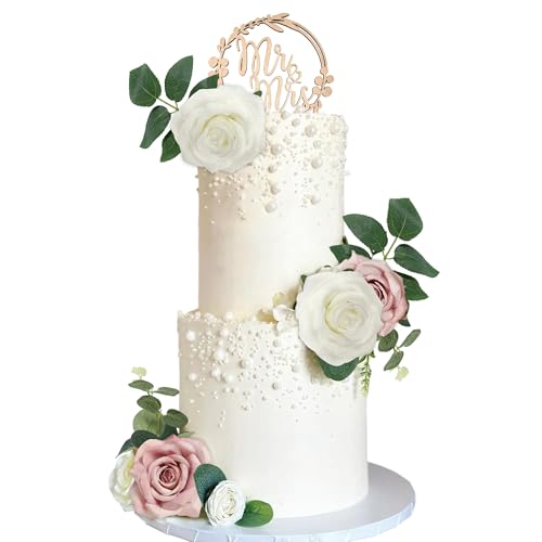 Mr and Mrs Cake Topper Boho Cake Decorations Dried Flowers for Cake Rose Cake Decorating Toppers for Wedding Party Home Decor Mr and Mrs Cake Topper Boho Cake Decorations Dried Flowers for Cake Rose Cake Decorating Toppers for Wedding Party Home Decor von BACH AND BOOZY