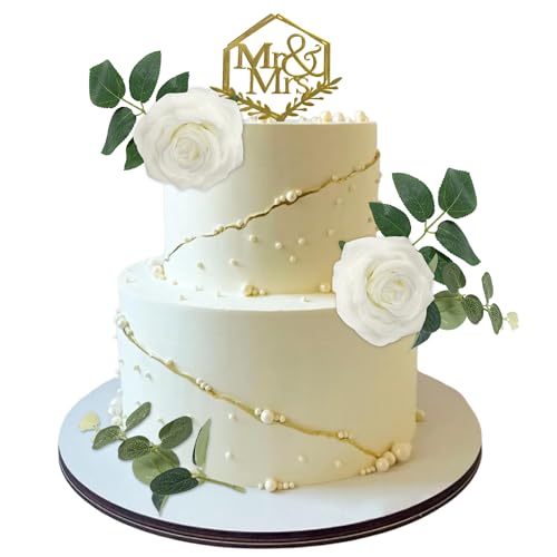 Mr and Mrs Cake Topper Boho Cake Decorations Dried Flowers for Cake Rose Cake Decorating Toppers for Wedding Party Home Decor Mr and Mrs Cake Topper Boho Cake Decorations Dried Flowers for Cake Rose Cake Decorating Toppers for Wedding Party Home Decor von BACH AND BOOZY