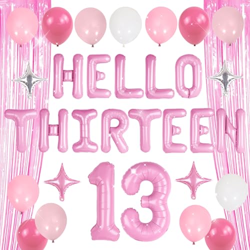 Pink OMG UR A Teenager Decor Hello Thirteen 13th Birthday Decorations Girls Teenager Number 13 Balloon for 13 Year Old Teen Birtdhay Party Supplies Favors Pink OMG UR A Teenager Decor Hello Thirteen 13th Birthday Decorations Girls Teenager Number 13 Balloon for 13 Year Old Teen Birtdhay Party Supplies Favors von BACH AND BOOZY
