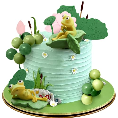 Prinzessin Frosch Party Dekorationen Frosch Torten Deko Kuchen Dekoration Frosch Cake Topper für Mädchen Geburtstagsparty Dekoration Prinzessin Frosch Party Dekorationen Frosch Torten Deko Kuchen Dekoration Frosch Cake Topper für Mädchen Geburtstagsparty Dekoration von BACH AND BOOZY
