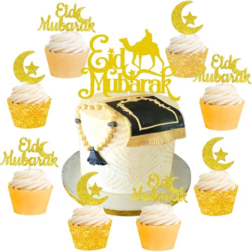 Ramadan-Dekorationen für Zuhause, Ramadan-Dekoration, Ramadan-Dekoration für Zuhause, Umrah-Mubarak-Kuchenaufsatz, Umrah-Mubarak-Dekoration, 13 Stück Ramadan-Dekorationen für Zuhause, Ramadan-Dekoration, Ramadan-Dekoration für Zuhause, Umrah-Mubarak-Kuchenaufsatz, Umrah-Mubarak-Dekoration, 13 Stück von BACH AND BOOZY