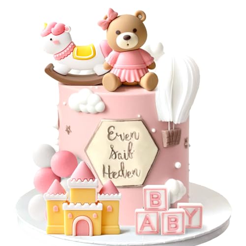 Rosa Bär Tortendeko Baby Bär Baby Shower Cake Topper Bären Zug Kuchen Dekoration Baby Shower Geburtstag Dekor Rosa Bär Tortendeko Baby Bär Baby Shower Cake Topper Bären Zug Kuchen Dekoration Baby Shower Geburtstag Dekor von BACH AND BOOZY