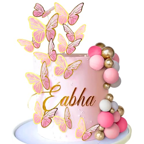 Rosa Schmetterlinge Torten Deko Tortendeko Schmetterling Kuchen Dekor Schmetterlinge Deko Torte Tortendeko for Geburtstag Babyparty Hochzeit Rosa Schmetterlinge Torten Deko Tortendeko Schmetterling Kuchen Dekor Schmetterlinge Deko Torte Tortendeko for Geburtstag Babyparty Hochzeit von BACH AND BOOZY