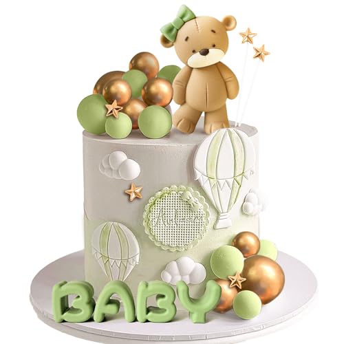 Sage Green Baby Dusche Kuchen Dekoration Teddybär Kuchen Topper Geschlecht Enthüllen Kuchen Dekoration Bär Baby Dusche Party Supplies Teddybär Dekoration Sage Green Baby Dusche Kuchen Dekoration Teddybär Kuchen Topper Geschlecht Enthüllen Kuchen Dekoration Bär Baby Dusche Party Supplies Teddybär Dekoration von BACH AND BOOZY