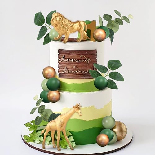 Tortenaufsatz mit wilden Safari-Tieren, Dschungeltier-Figur, Dschungel, Wildtiere, Kuchendekorationen für Babyparty, Safari, Geburtstagsparty Tortenaufsatz mit wilden Safari-Tieren, Dschungeltier-Figur, Dschungel, Wildtiere, Kuchendekorationen für Babyparty, Safari, Geburtstagsparty von BACH AND BOOZY
