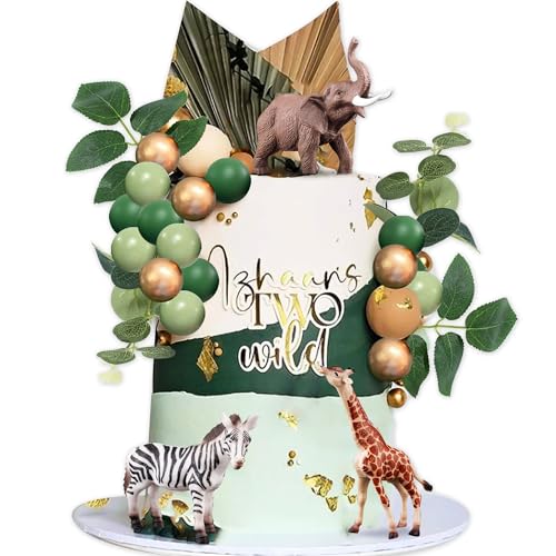Tortenaufsatz mit wilden Safari-Tieren, Dschungeltier-Figur, Dschungel, Wildtiere, Kuchendekorationen für Babyparty, Safari, Geburtstagsparty Tortenaufsatz mit wilden Safari-Tieren, Dschungeltier-Figur, Dschungel, Wildtiere, Kuchendekorationen für Babyparty, Safari, Geburtstagsparty von BACH AND BOOZY