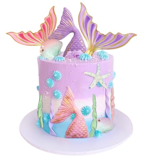 Unter dem Meer Kuchen Dekoration Muschel Kuchen Topper Meerjungfrau Schwanz Kuchen Topper Meerjungfrau Party Supplies für Baby Dusche Geburtstag Braut Dusche Hochzeit Party Unter dem Meer Kuchen Dekoration Muschel Kuchen Topper Meerjungfrau Schwanz Kuchen Topper Meerjungfrau Party Supplies für Baby Dusche Geburtstag Braut Dusche Hochzeit Party von BACH AND BOOZY
