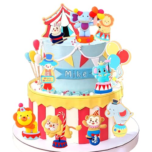 Zirkus Cake Topper Kuchen Dekorationen Zirkus Tortendeko Zirkus Clown Tiere Zirkus für Geburtstag Karnevals Party Dekorationen Zirkus Cake Topper Kuchen Dekorationen Zirkus Tortendeko Zirkus Clown Tiere Zirkus für Geburtstag Karnevals Party Dekorationen von BACH AND BOOZY