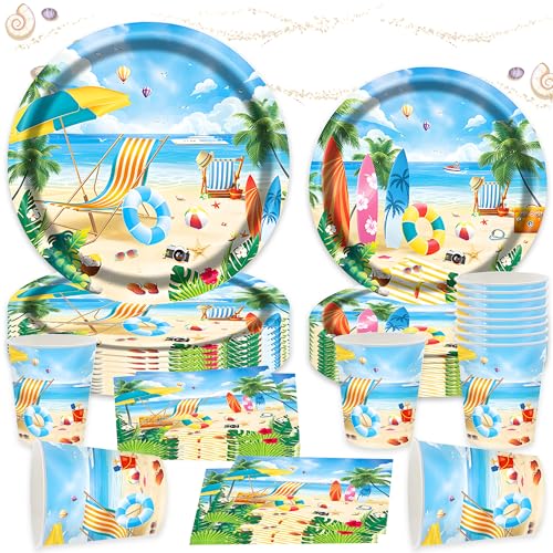 68 Stück Ozean Surfen Party Geschirr Set Unterwasser Partyteller Meerestiermotiv Servietten Becher Geburtstagsdekoration Partygeschenke Ozean Party Dekoration 68 Stück Ozean Surfen Party Geschirr Set Unterwasser Partyteller Meerestiermotiv Servietten Becher Geburtstagsdekoration Partygeschenke Ozean Party Dekoration von BACH AND BOUJEE