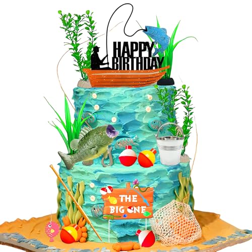Angeln Kuchen Topper Angeln Geburtstag Dekorationen Gone Fishing Kuchen Topper Angeln Geburtstag Party Dekorationen für Babydusche Geburtstag Party Supplies Angeln Kuchen Topper Angeln Geburtstag Dekorationen Gone Fishing Kuchen Topper Angeln Geburtstag Party Dekorationen für Babydusche Geburtstag Party Supplies von BACH AND BOUJEE