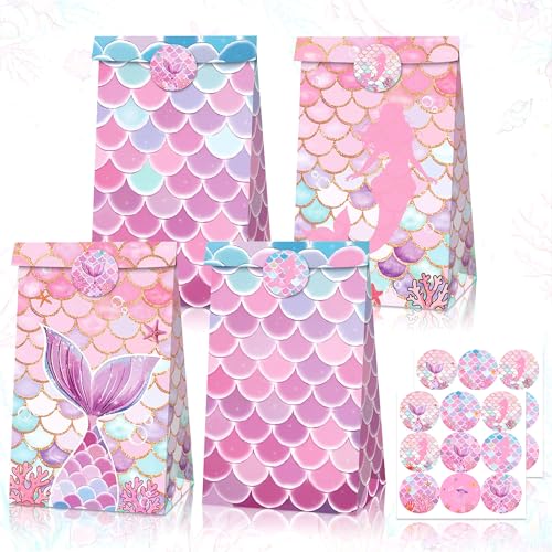 BACH AND BOUJEE 12 PCS Mermaid Party Favor Bags Under the Sea Party Goodie Bags Marine Meerestiere Treat Bags für Mädchen Geburtstag Baby Dusche Bridal Shower BACH AND BOUJEE 12 PCS Mermaid Party Favor Bags Under the Sea Party Goodie Bags Marine Meerestiere Treat Bags für Mädchen Geburtstag Baby Dusche Bridal Shower von BACH AND BOUJEE