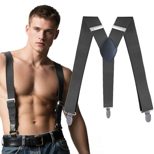 BACH AND BOUJEE Herren Hosentrager Breit 3,5 cm mit 3 Dreieckige Robusten Karabiner Verschluss, Einstellbar und Elastisch Einheitsgroße Hosentrager für Manner Damen BACH AND BOUJEE Herren Hosentrager Breit 3,5 cm mit 3 Dreieckige Robusten Karabiner Verschluss, Einstellbar und Elastisch Einheitsgroße Hosentrager für Manner Damen von BACH AND BOUJEE
