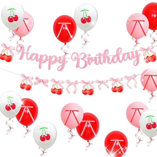 Cherry Birthday Backdrop Banner She's The Cherry on Top Balloons Cherries Theme Bow Decorations Bow Party Decor Cherries Party Decor Birthday Props Cherry Birthday Backdrop Banner She's The Cherry on Top Balloons Cherries Theme Bow Decorations Bow Party Decor Cherries Party Decor Birthday Props von BACH AND BOUJEE