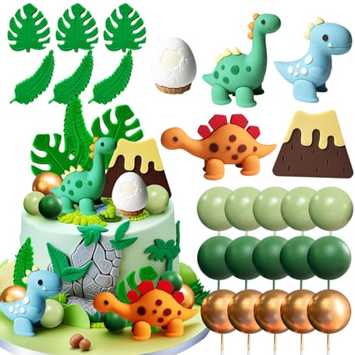 Dino Tortendeko Dino Cake Toppers Dinosaurier Kuchendekoration Kinder Babyparty Dinosaurier Geburtstag Dinosaurier Themen Kuchen Dekoration von BACH AND BOUJEE