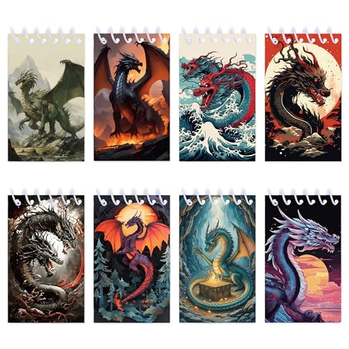 Drachen Taschennotizbuch Drachen Geburtstagsdekorationen Drachen Partygeschenke Mini Notizbuch Belohnungen für den Unterricht Partygeschenke Geschenke für Drachen Spieler Party Dekorationen von BACH AND BOUJEE