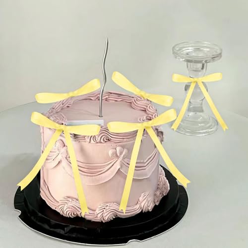 Gelbe Schleife Tortenaufleger Schleife Knoten Bänder Schleife Torte Dessert Picks für Dekorationen Braut Babydusche Geburtstag Hochzeit Party Dekoration Gelbe Schleife Tortenaufleger Schleife Knoten Bänder Schleife Torte Dessert Picks für Dekorationen Braut Babydusche Geburtstag Hochzeit Party Dekoration von BACH AND BOUJEE