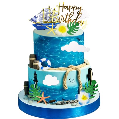 Hawaiianische Tortendekorationen Nautische Segelboot Torte Topper Sommer Strand Tortendekoration Moana Tortenaufleger für schwimmende Strandgeburtstagsparty Babyshower Party Dekoration Hawaiianische Tortendekorationen Nautische Segelboot Torte Topper Sommer Strand Tortendekoration Moana Tortenaufleger für schwimmende Strandgeburtstagsparty Babyshower Party Dekoration von BACH AND BOUJEE