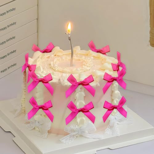 Heiße rosa Schleife Tortenaufleger Schleifenknoten Bänder Schleife Torte Dessert Picks für Dekorationen Braut Babydusche Hochzeit Geburtstag Party Dekoration Heiße rosa Schleife Tortenaufleger Schleifenknoten Bänder Schleife Torte Dessert Picks für Dekorationen Braut Babydusche Hochzeit Geburtstag Party Dekoration von BACH AND BOUJEE