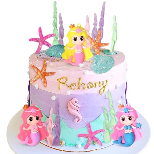 Kleine Meerjungfrau Tortenaufleger Unter dem Meer Kuchendekoration Muschel Kuchendekoration Meerjungfrau Schwanz Tortenaufleger Seejungfrau Party Zubehör Kleine Meerjungfrau Tortenaufleger Unter dem Meer Kuchendekoration Muschel Kuchendekoration Meerjungfrau Schwanz Tortenaufleger Seejungfrau Party Zubehör von BACH AND BOUJEE