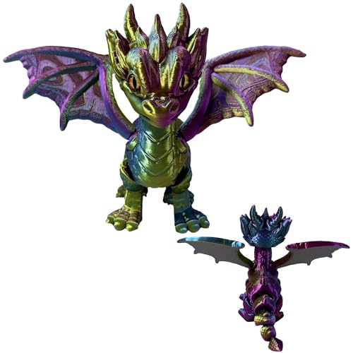 Lila Dracheneier 3D-gedruckte Fidget Dracheneier für Erwachsene Überraschungsgeschenke für Kinder Kollegen Geburtstag Halloween Weihnachten Ostern Festgeschenke von BACH AND BOUJEE