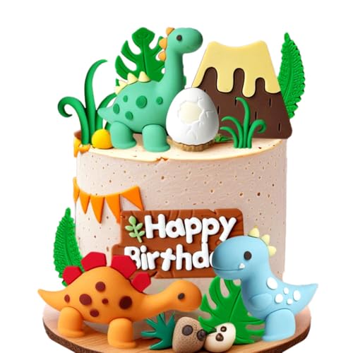 Luxury Dinosaurier Kuchendekoration Dino Themen Tortendeko Dinosaurier Kuchen Dekoration Kinder BabyParty Dinosaurier Geburtstag von BACH AND BOUJEE