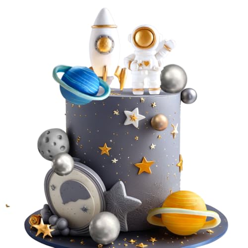 Outer Space Cake Toppers Astronaut Rocket Stars Cake Decorations for Two Der Mond Erste Reise um die Sonne Babyshower Geburtstag Kuchen Deko Outer Space Cake Toppers Astronaut Rocket Stars Cake Decorations for Two Der Mond Erste Reise um die Sonne Babyshower Geburtstag Kuchen Deko von BACH AND BOUJEE