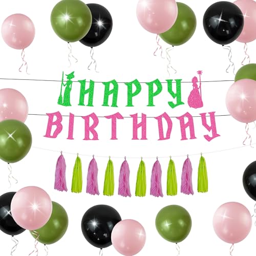 Pink Goes Good With Green Party Banner Witch Theme Decorations Witch Balloon Pink Green Banner For Birthday Party Supplies Pink Goes Good With Green Party Banner Witch Theme Decorations Witch Balloon Pink Green Banner For Birthday Party Supplies von BACH AND BOUJEE