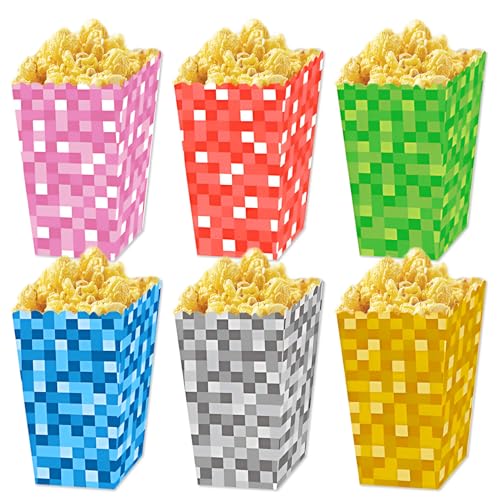 Pixel-Geburtstagsparty-Popcorn-Boxen, Pixel-Themenparty, Leckerli-Box, Videospiel-Thema, Geschenk-Leckerli-Taschen für Jungen, Mädchen, Gamer, Geburtstagszubehör Pixel-Geburtstagsparty-Popcorn-Boxen, Pixel-Themenparty, Leckerli-Box, Videospiel-Thema, Geschenk-Leckerli-Taschen für Jungen, Mädchen, Gamer, Geburtstagszubehör von BACH AND BOUJEE