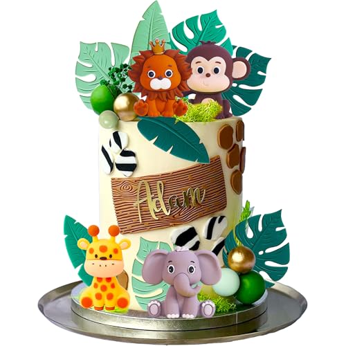 Sage Green Tortendeko Dschungel Geburtstag Deko Tiere Kuchendeko Dschungel Themed Tortendeko für Geburtstag Party Kinder Mädchen Babyshower Sage Green Tortendeko Dschungel Geburtstag Deko Tiere Kuchendeko Dschungel Themed Tortendeko für Geburtstag Party Kinder Mädchen Babyshower von BACH AND BOUJEE