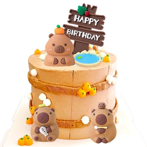 Tortendeko Capybara Figuren Kuchen Deko Geburtstag Cake Topper Tiere Torte Deko Kindergeburtstag Tortenaufleger Happy Birthday Sommerparty Tortendeko Capybara Figuren Kuchen Deko Geburtstag Cake Topper Tiere Torte Deko Kindergeburtstag Tortenaufleger Happy Birthday Sommerparty von BACH AND BOUJEE