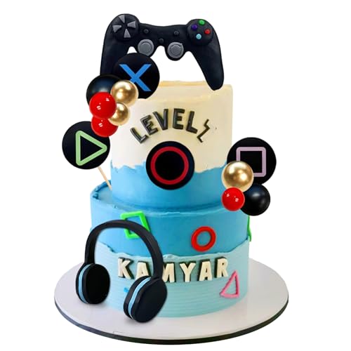 Videospielthemen Cake Toppers Headset Kuchen Dekoration Ball Controller Kuchen Dekoration für Geburtstagsfeier Kuchendekoration Videospielthemen Cake Toppers Headset Kuchen Dekoration Ball Controller Kuchen Dekoration für Geburtstagsfeier Kuchendekoration von BACH AND BOUJEE