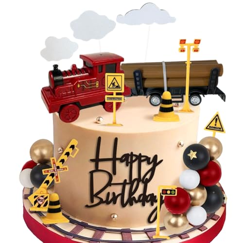 Zug Kuchen Dekorationen Mini Zug Spielzeug Verkehr Spur Eisenbahn Kuchen Dekorationen für Jungen Kinder Dampfzug Thema Geburtstag Party Supplies Zug Kuchen Dekorationen Mini Zug Spielzeug Verkehr Spur Eisenbahn Kuchen Dekorationen für Jungen Kinder Dampfzug Thema Geburtstag Party Supplies von BACH AND BOUJEE