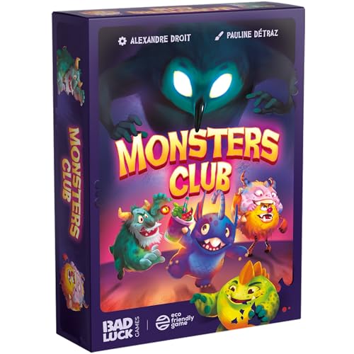 BAD LUCK GAMES Monsters Club – Gesellschaftsspiel – Kartenspiel – Spiel für Familie, Freunde und Kinder ab 7 Jahren – 2 bis 4 Spieler – 15 Minuten – mehrsprachig BAD LUCK GAMES Monsters Club – Gesellschaftsspiel – Kartenspiel – Spiel für Familie, Freunde und Kinder ab 7 Jahren – 2 bis 4 Spieler – 15 Minuten – mehrsprachig von BAD LUCK GAMES