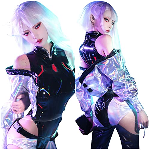 BAEHEU Edgerunners Lucy Cosplay Kostüm Outfits Thackery Halloween Karneval Anzug Set-M BAEHEU Edgerunners Lucy Cosplay Kostüm Outfits Thackery Halloween Karneval Anzug Set-M von BAEHEU