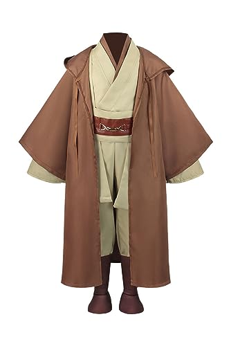 BAEHEU Jedi Kostüm Kinder Outfit Star Ritter Cosplay Costume Robe Hoodie Halloween Karneval 140 von BAEHEU